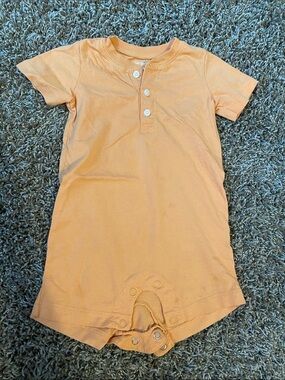 Carter's Peach Short-Sleeve Romper